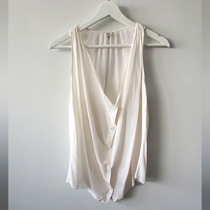 Wilfred Silk Button Top - Size XS